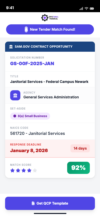 Find Your Match - Browse tenders