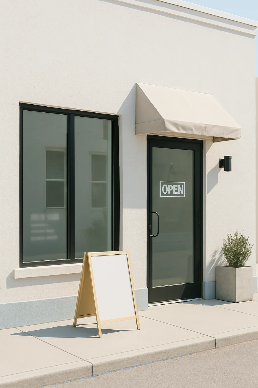 Small business storefront